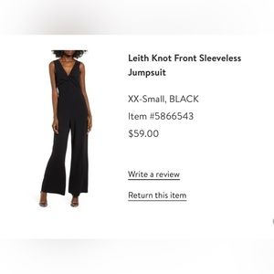 Leith black jumpsuit